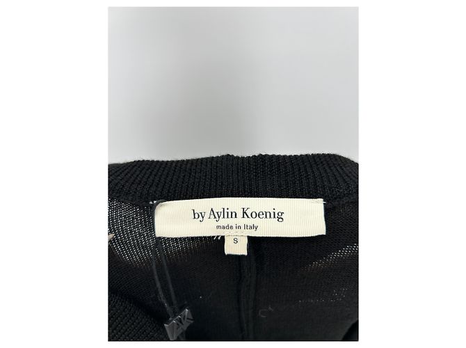Autre Marque Calça de lã preta Preto - vista 3