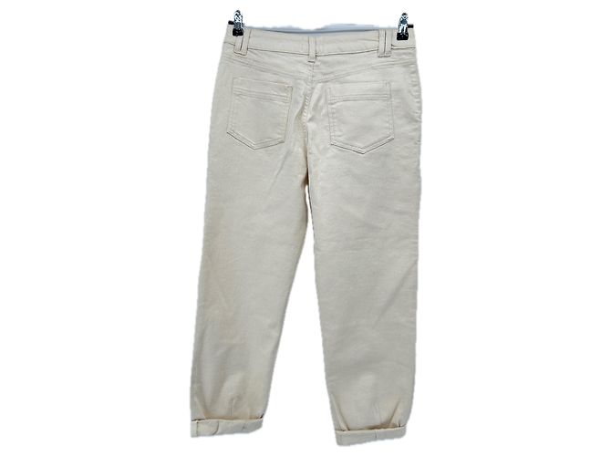 Jeans SéZane Beige in Cotone Taglia 38 - vista 2