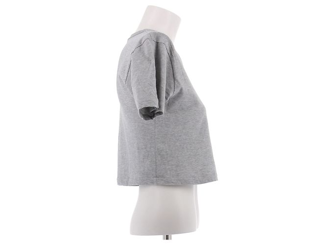 Top corto Gucci G logo gris de algodón - vista 3