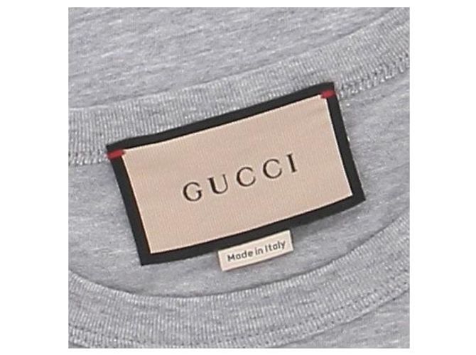 Top corto Gucci G logo gris de algodón - vista 5