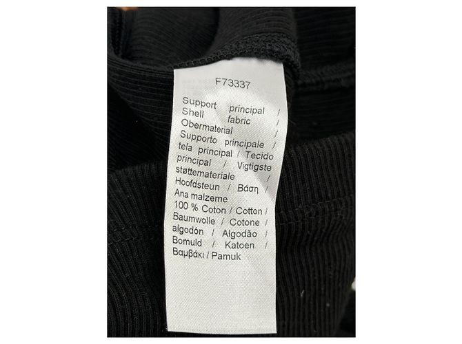 Lacoste Canotta nera a coste Nero - vista 6