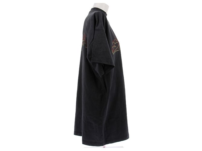 Balenciaga Camiseta negra oversized Negro - vista 3