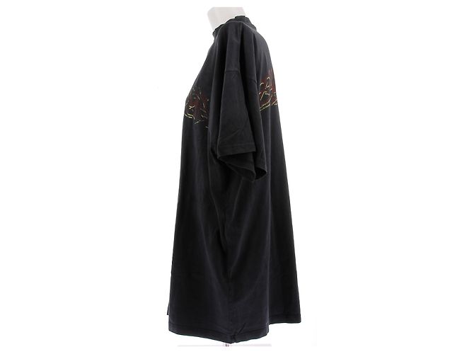 Balenciaga Camiseta negra oversized Negro - vista 4