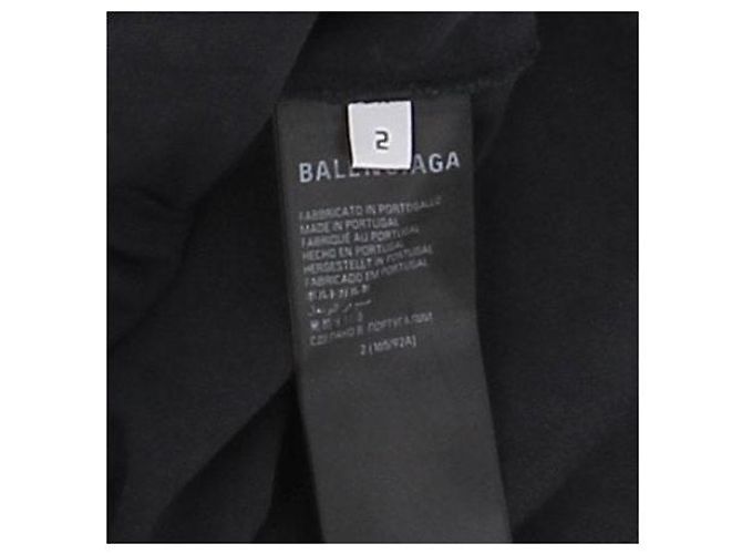 Balenciaga Camiseta negra oversized Negro - vista 6