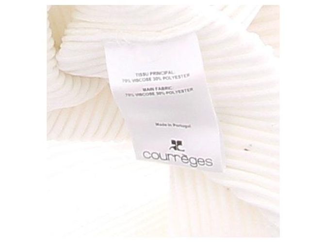 Canotta bianca Courreges in viscosa Bianco - vista 6