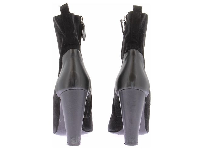 Hermès Botines negros de ante - vista 3