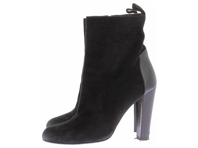 Hermès Botines negros de ante - vista 5