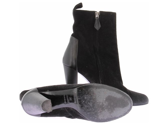 Hermès Botines negros de ante - vista 6