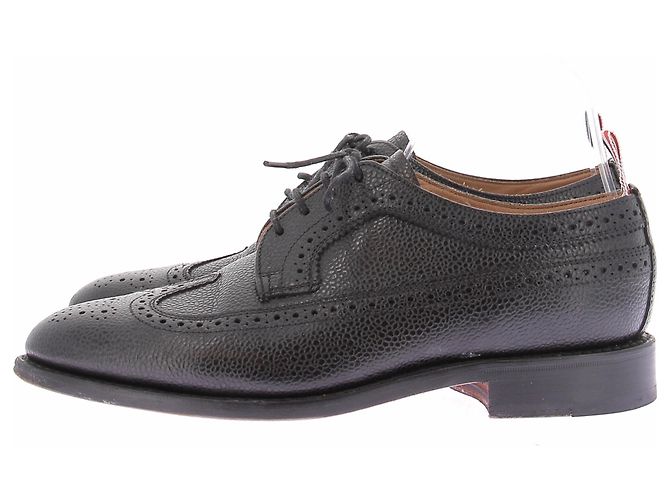 Thom Browne Derby nere in pelle Nero - vista 5