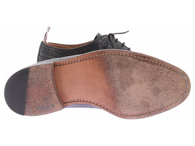 Thom Browne Derby nere in pelle Nero - vista 6