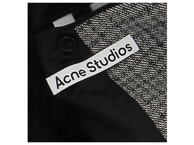 Acne Blazer de lana pata de gallo Gris - vista 7