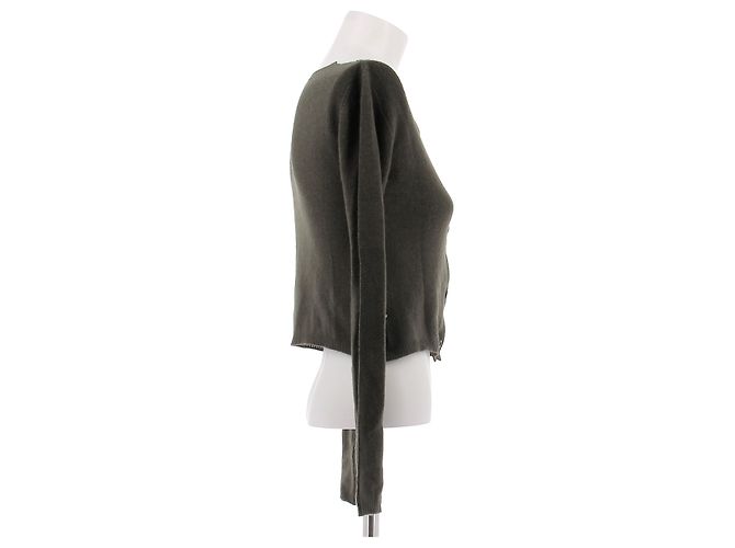 Prada Cardigan aus Wolle Grün Größe 38 - Ansicht 3