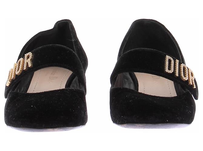 Dior Babies in velluto nero - vista 4