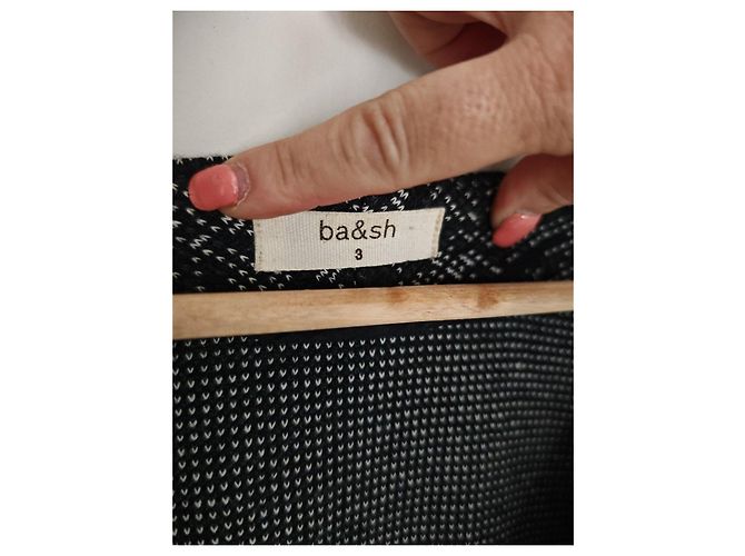 Ba&Sh schwarz-weißes Kleid mit abstraktem Muster - Ansicht 10