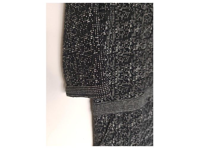 Ba&Sh schwarz-weißes Kleid mit abstraktem Muster - Ansicht 11
