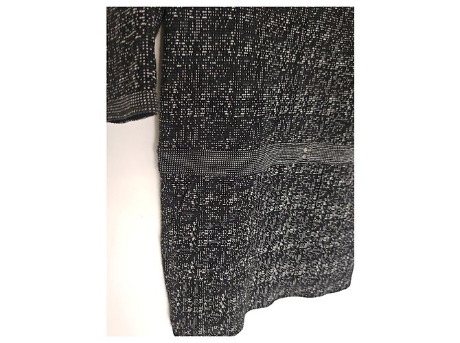 Ba&Sh schwarz-weißes Kleid mit abstraktem Muster - Ansicht 12