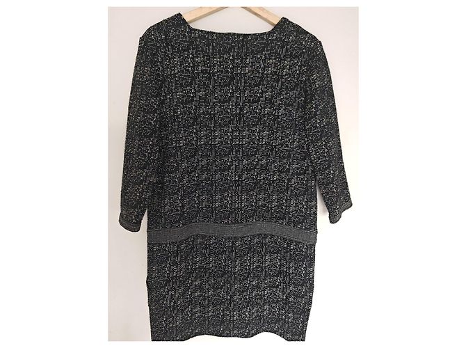 Ba&Sh schwarz-weißes Kleid mit abstraktem Muster - Ansicht 13