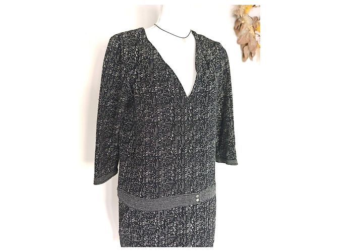 Ba&Sh schwarz-weißes Kleid mit abstraktem Muster - Ansicht 2