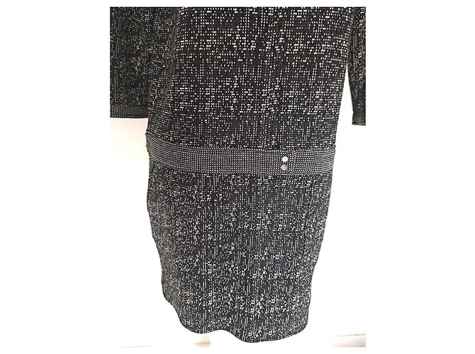 Ba&Sh schwarz-weißes Kleid mit abstraktem Muster - Ansicht 4