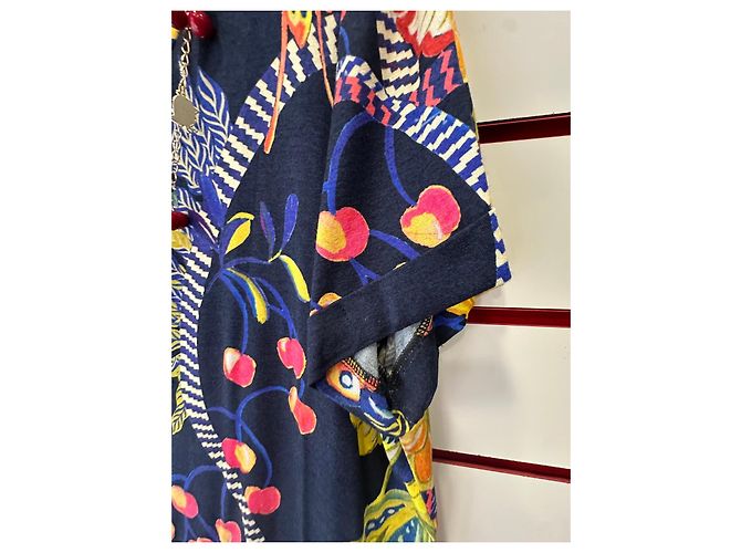 Elena Miró Completo Elena Mirò con Stampa Tropicale - Top e Pantaloni Multicolore Blu scuro - vista 6