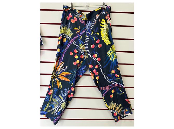 Elena Miró Completo Elena Mirò con Stampa Tropicale - Top e Pantaloni Multicolore Blu scuro - vista 8