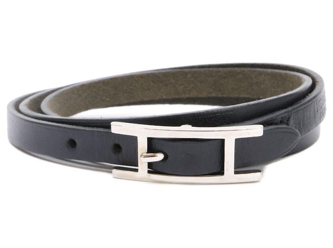 Hermès Pulsera charm Hermes Be Api Triple Strand Negro - vista 2