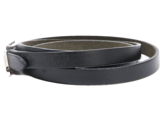 Hermès Pulsera charm Hermes Be Api Triple Strand Negro - vista 3