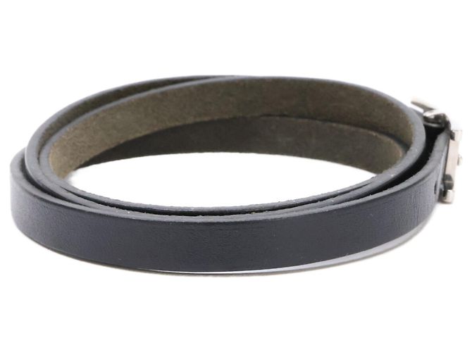 Hermès Pulsera charm Hermes Be Api Triple Strand Negro - vista 5