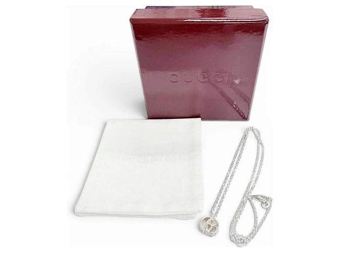 Collana Gucci 770724 Double G Argento - vista 2