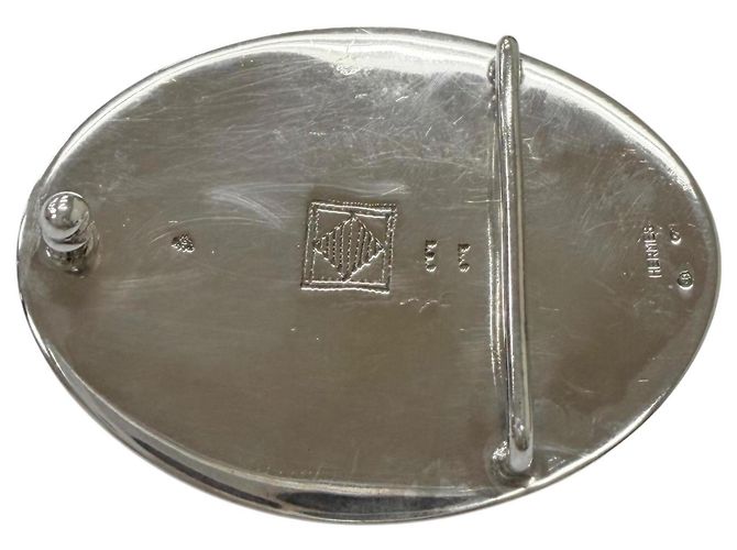 Hermès HERMES Toareg Ledergürtel mit SV925 Silber Schnalle Schwarz - Ansicht 2