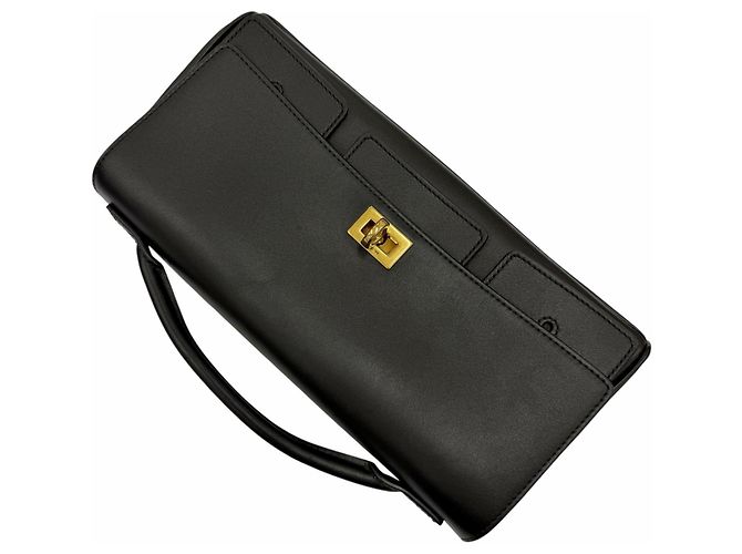 Clutch Bel Air Small Balenciaga Nero - vista 7