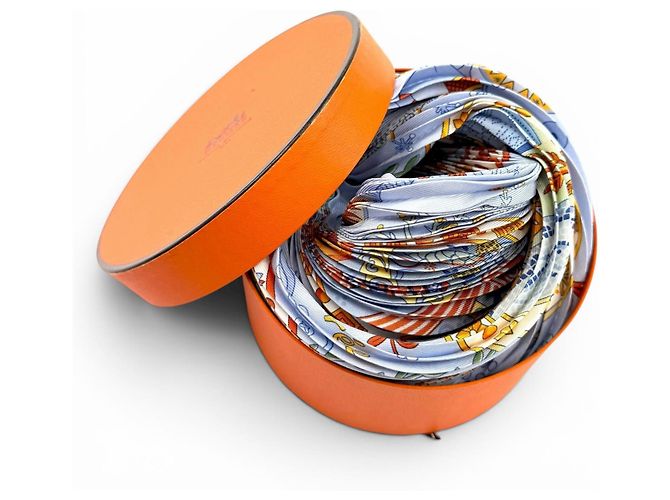 Hermès HERMES Carre 90 Escales Mediterraneennes Sciarpa in seta Blu - vista 2