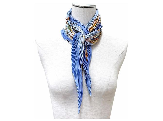 Hermès HERMES Carre 90 Escales Mediterraneennes Sciarpa in seta Blu - vista 6