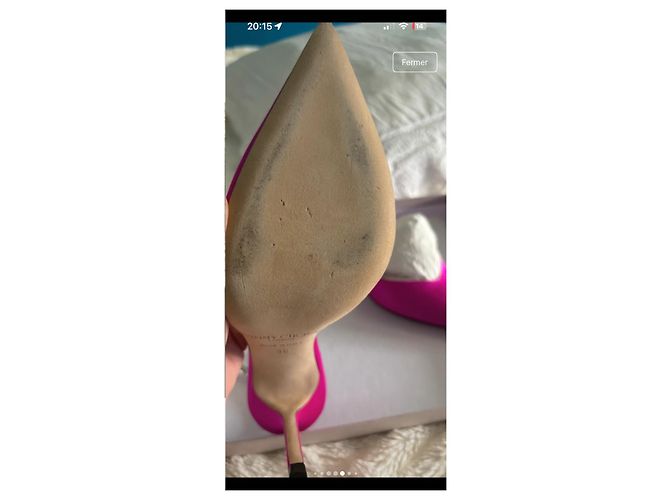 Jimmy Choo Saeda 100 Décolleté in Raso Rosa con Cristalli - vista 3