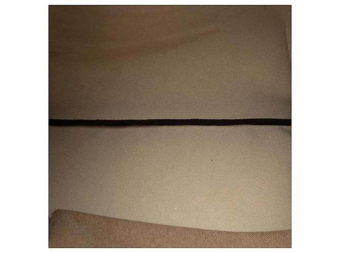 Borsa a tracolla Prada in tela beige Canapa con logo - vista 4