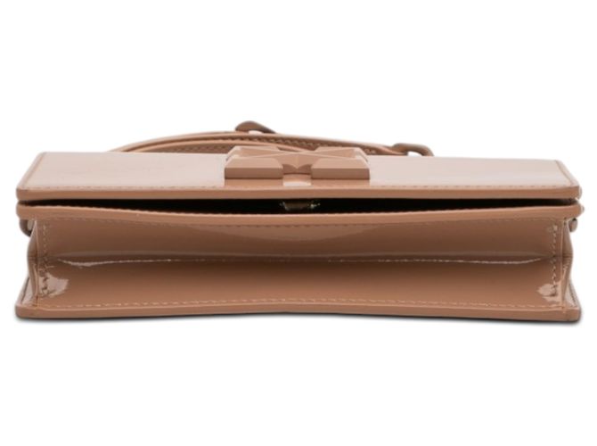 Off White Off-White Jitney 0.5 Crossbody in vernice marrone Carne - vista 3