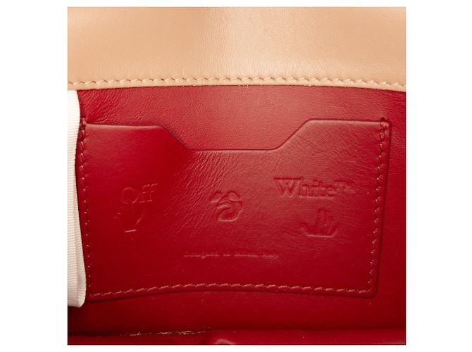 Off White Off-White Jitney 0.5 Crossbody in vernice marrone Carne - vista 5