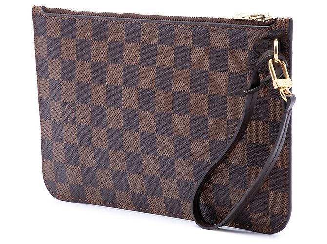 Louis Vuitton Brown Damier Ebene Neverfull MM Pouch - view 2