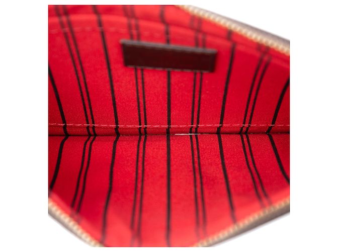 Louis Vuitton Brown Damier Ebene Neverfull MM Pouch - view 4