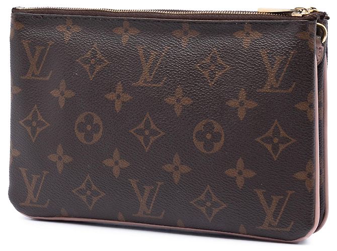 Pochette Louis Vuitton Marrone Monogram Blooming Flowers Double Zip - vista 2