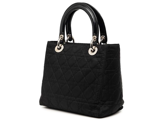 Dior Nero Nylon Cannage Lady Dior Media - vista 2