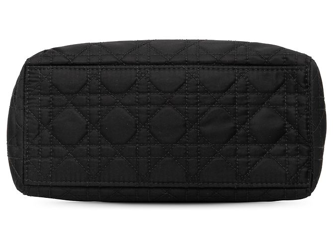 Dior Nero Nylon Cannage Lady Dior Media - vista 3