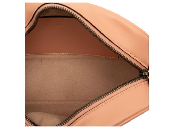 Borsa a tracolla verticale Gucci Orange Small GG Marmont Matelasse in pelle di vitello con anello Arancione Pesca - vista 4