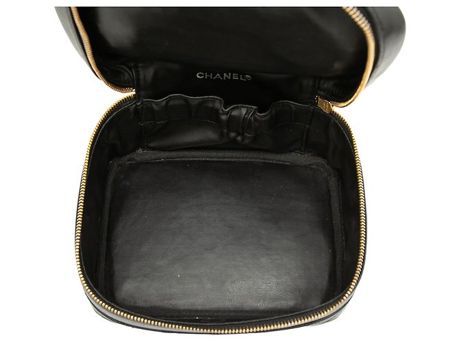 Chanel Black CC gestepptes Lammleder Vanity Bag Schwarz - Ansicht 4