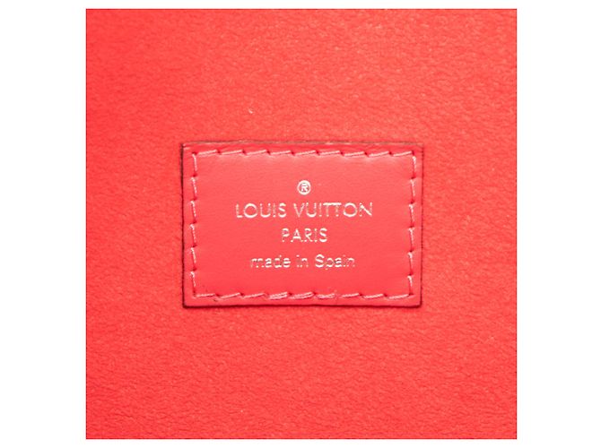 Louis Vuitton Neverfull MM in pelle Epi rossa Rosso - vista 5