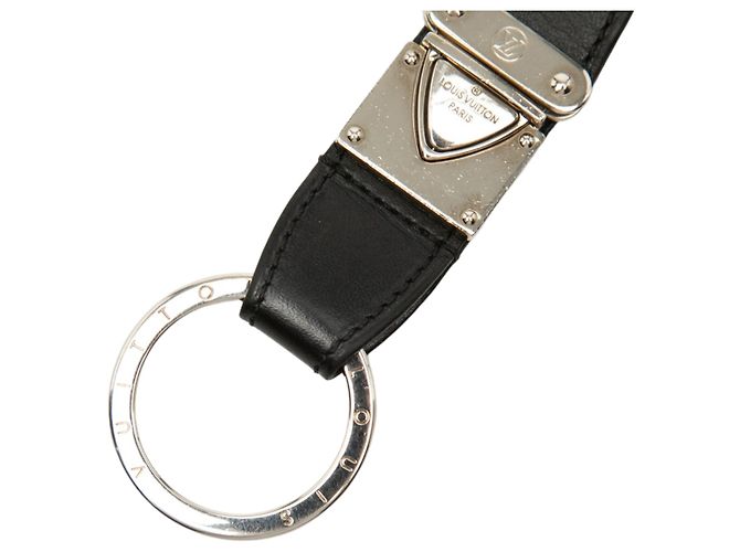 Portachiavi Valet Ring in pelle nera Louis Vuitton Nero - vista 4