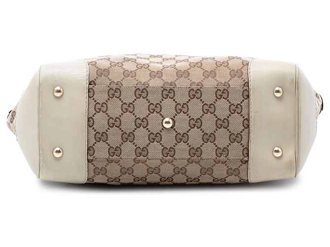 Gucci Mayfair Tote aus beigem GG Canvas - Ansicht 3