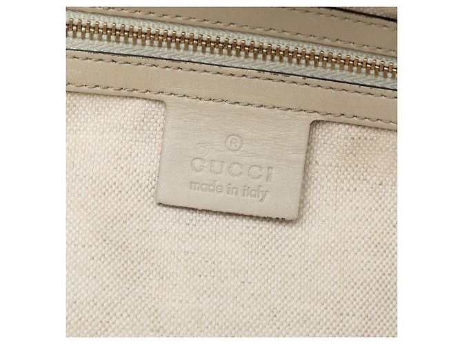 Gucci Mayfair Tote aus beigem GG Canvas - Ansicht 5