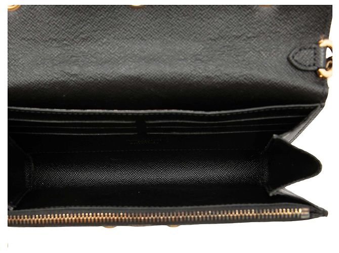 Portafoglio a catena Louis Vuitton Black Epi Mechanical Flowers Twist Nero - vista 4