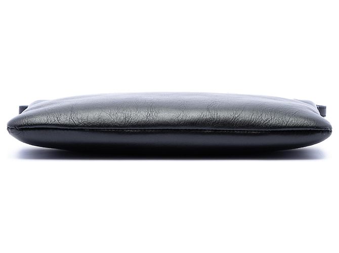 Borsa a tracolla Teen Monogram in pelle nera Saint Laurent Nero - vista 3